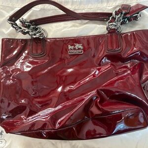 Coach Chelsea 18770 Dark Red Patent Leather Bag